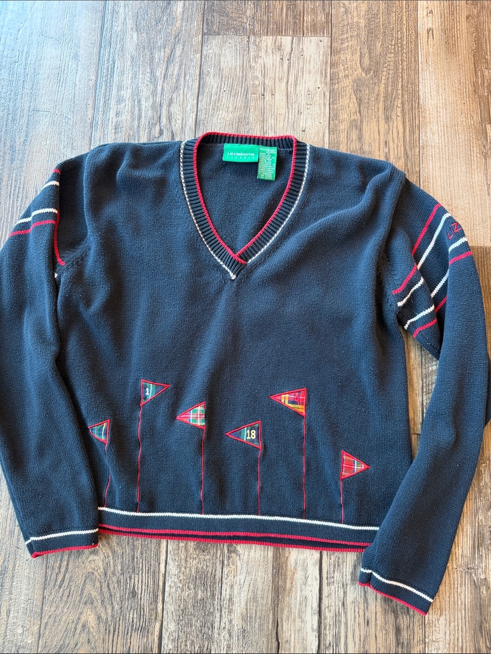 Vintage Liz Claiborne golf sweater